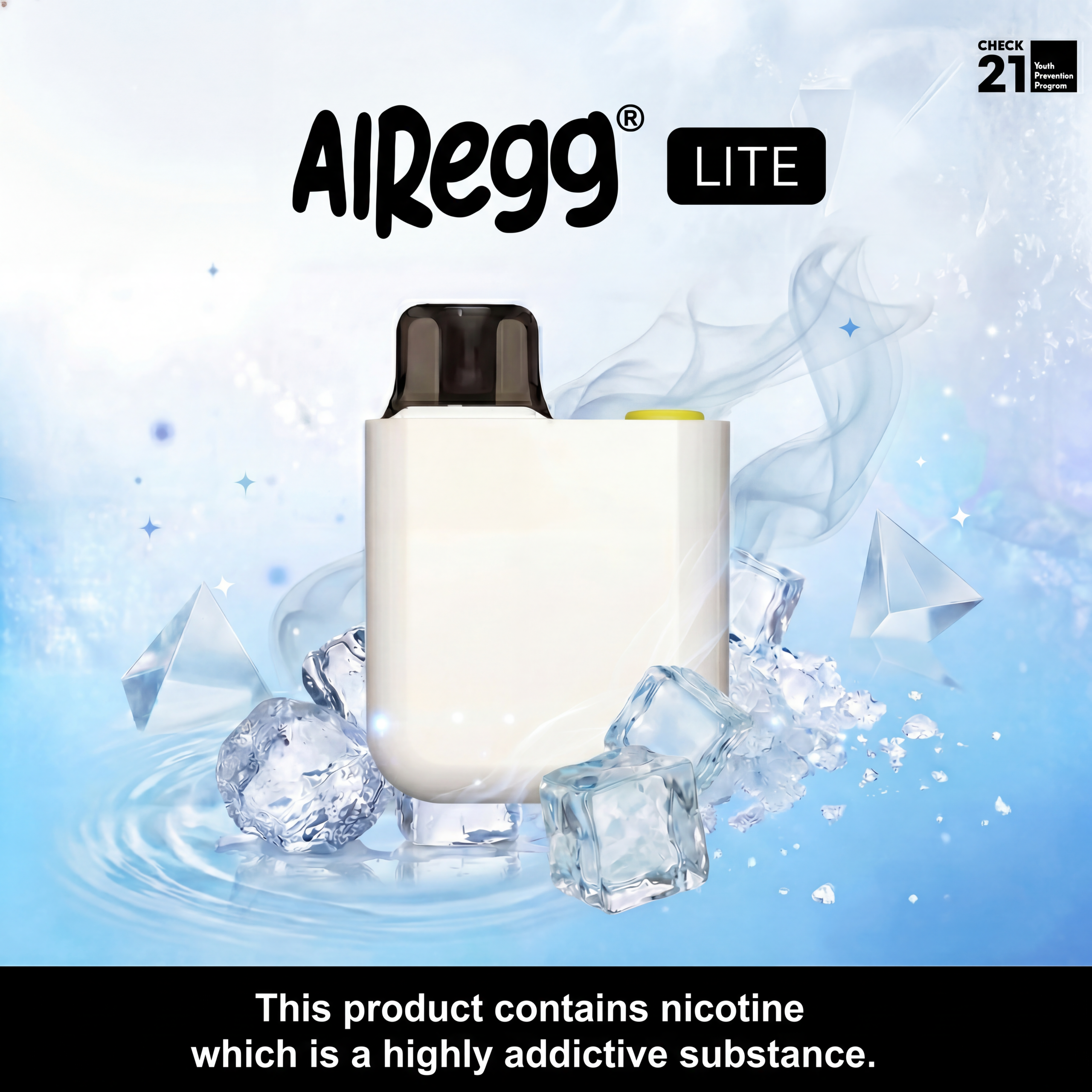AIRSCREAM Airegg 注油式電子煙多款顏色包裝與規格色卡對照圖