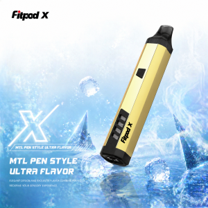 Fitpod X 斯萊克三代 黃金版 注油式電子煙多款顏色包裝與規格色卡對照圖