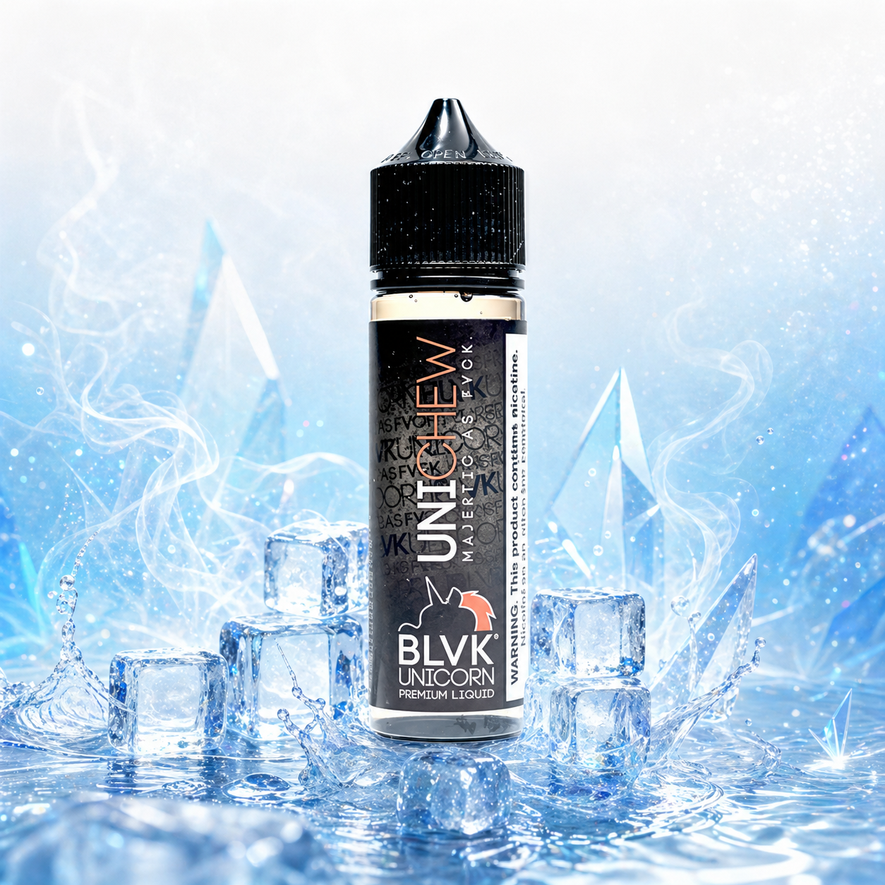 美國 BLVK E-Liquid 獨角獸 電子煙大煙油各種口味對照圖